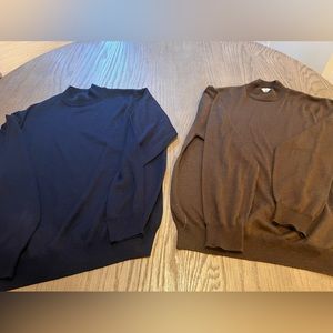 Brown and Blue Sweaters. Size XXXL. Brand: Smokey Joes.